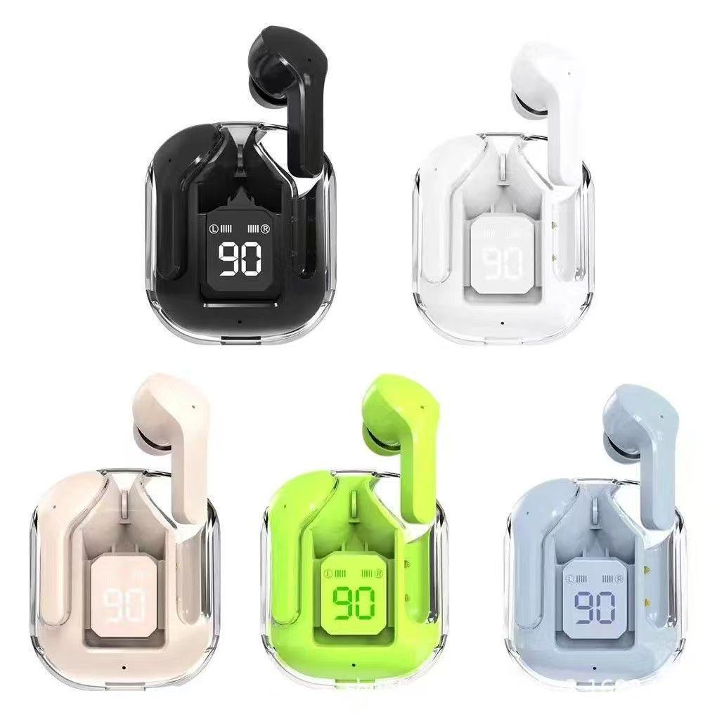 New AIR31 AIR39 Transparent 5.3 Wireless Bluetooth Earbuds with Digital Display and In-ear Dual-ear Calling
