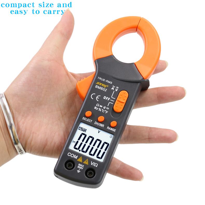 SZBJ BM603 AC/DC anti-burn 602 electrician clamp meter, clamp multimeter, high-precision digital multimeter, capacitance.