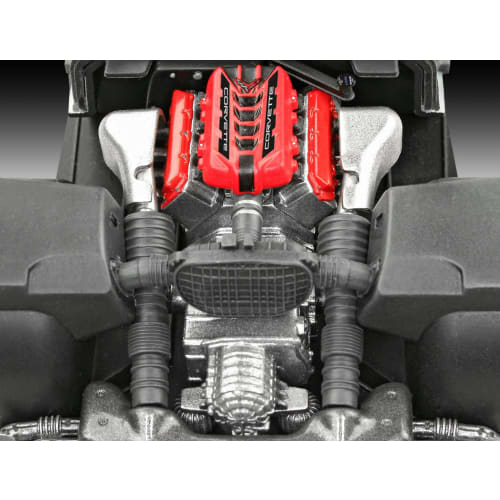 German Revell 1/25 Corvette Stingray C8 Coupe Plastic Model Kit 07714