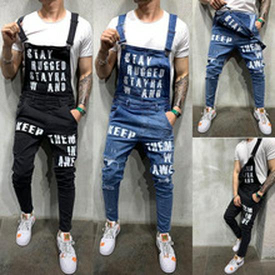 2021 Europäische Elastische Slim Fit Herren-Jeanshose - Schwarz