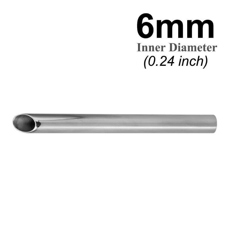 1 Pezzo Tubo Ricevitore per Piercing in Acciaio Inossidabile Strumento Sicuro per Piercing al Corpo per Piercer Novizio Professionista