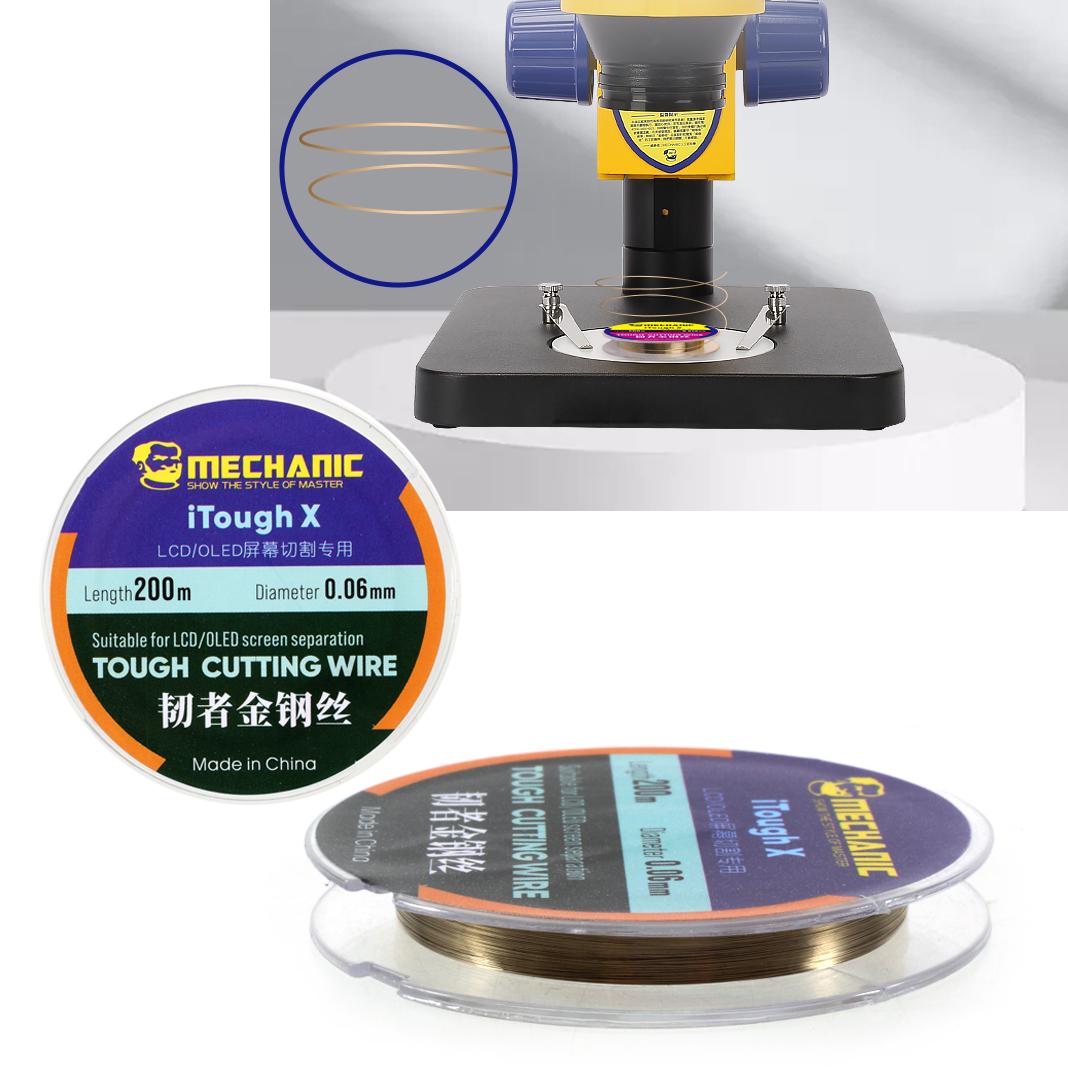 

Diamante Wire for Mobile Phone LCD Screen Separation,Size: 0.06mm x 200m A