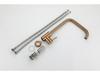 Stainless Steel Brushed Gold Kitchen Faucet with Hot and Cold Water Mixer
