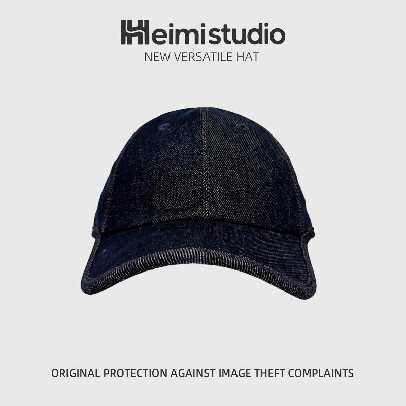 Ning denim hemming ruffian handsome duck tongue dome spring and autumn men's and women's baseball caps