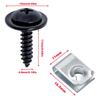 90114-SE0-00 Honda Acura Fender Bumper Screw U-Type Nut Clip Kit