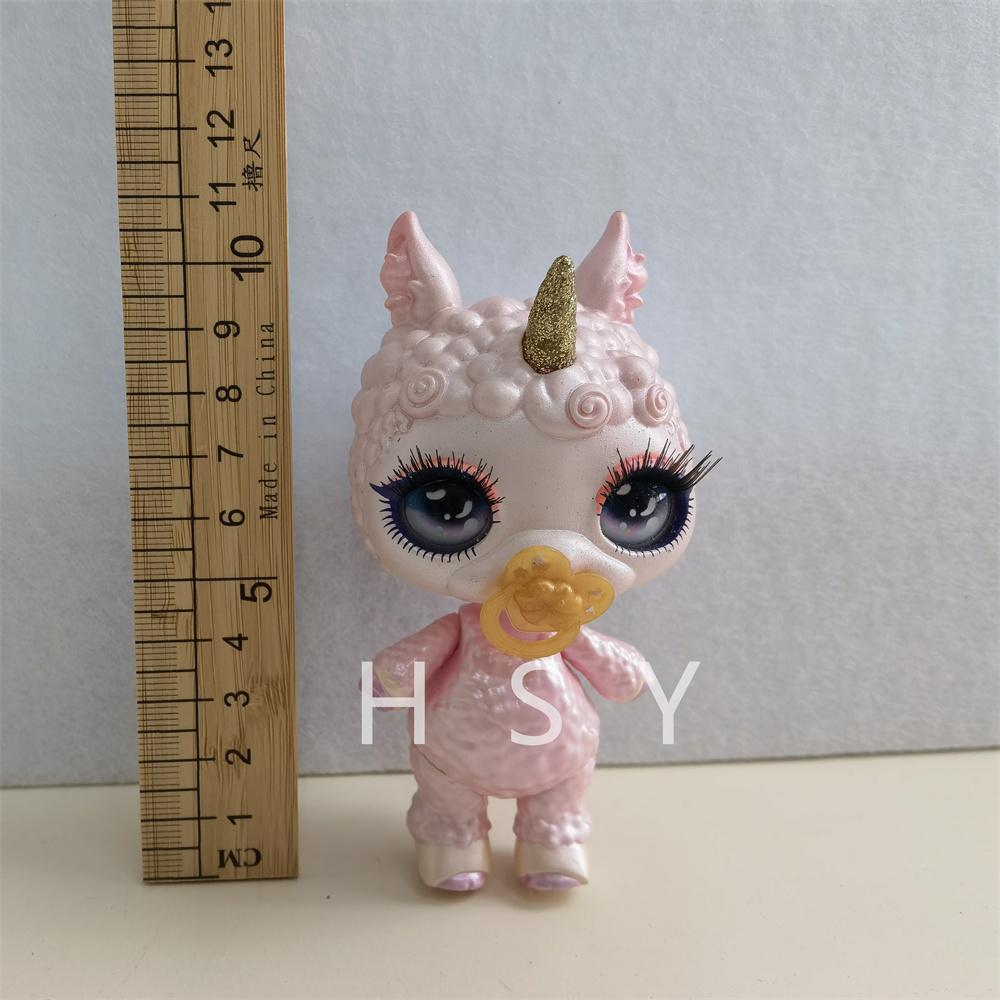 Original 11Cm-13Cm Rainbow Unicorn Doll Little Monster Mud Doll Children'S Game House Toy Set Gift