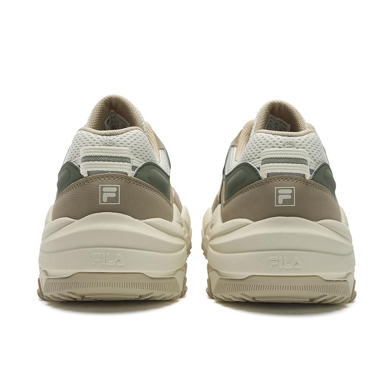 Fila Ravagement 2S Retro Classic Trendy Fashion Casual Comfortable Versatile Durable Low-Top Dad Shoes Men Sneaker White Gray F12M522122FWG