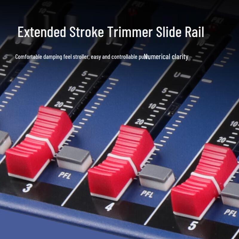 SAST K88 Professional 8-Channel Audio Mixer with Bluetooth & Reverb CN plug (adapter included)