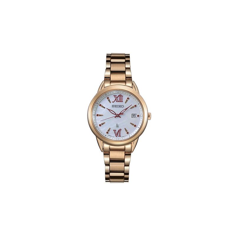 SEIKO Lukia 100 meters waterproof Quartz Steel Strap women s watch silver dial SUT392J1 синий