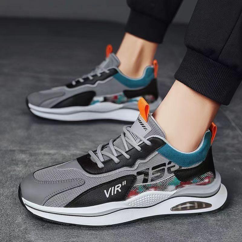 Sneakers Platform Rebound Spring and Summer Running Shoes Young and Young Outdoor Trend Color Matching Mesh Men's Shoes