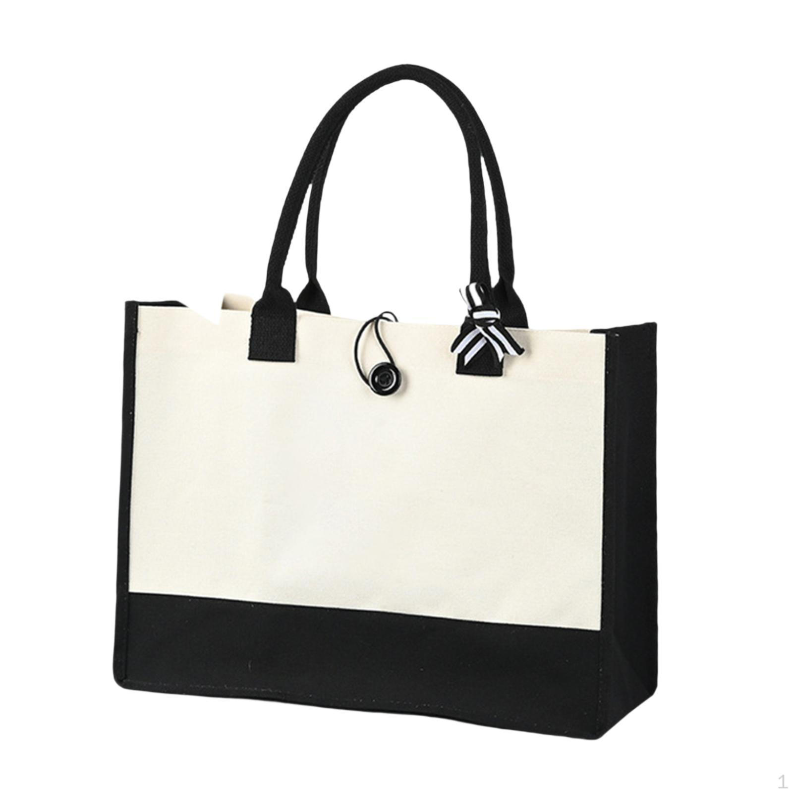 

Холщовая большая сумка для Black Side_without inner pocket