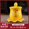 Ceramic Drawing Relief Cup Lotus Lotus Guanyin Cup With Lid And Saucer Tea Set Living Room Coffee Table Decoration Accessories