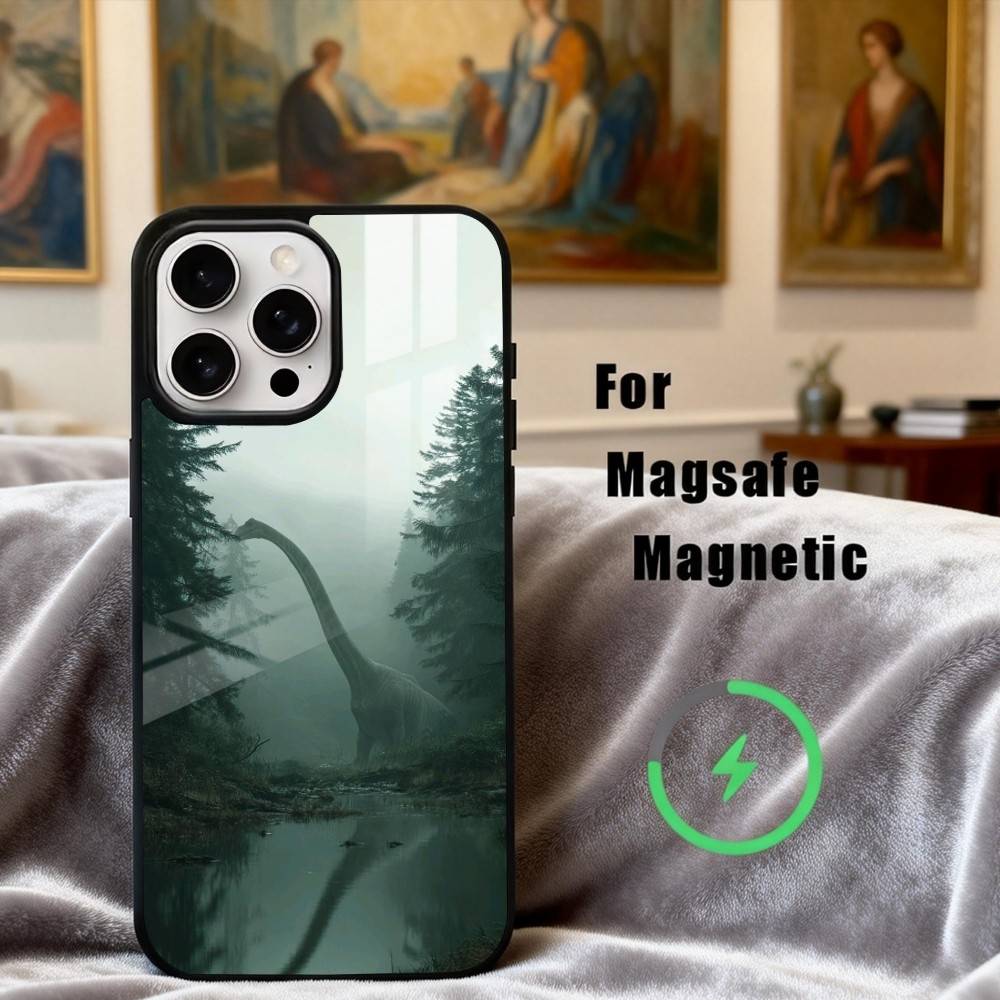 Cool D-Dinosaur Art  Phone Case For iPhone17,16,15,14,13,12,11 Plus,Pro Max Magnetic For Magsafe Wireless Charging