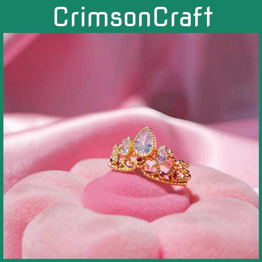 Simulated Hollow Diamond Ring Fashion Adjustable Size Couples Holiday Gift