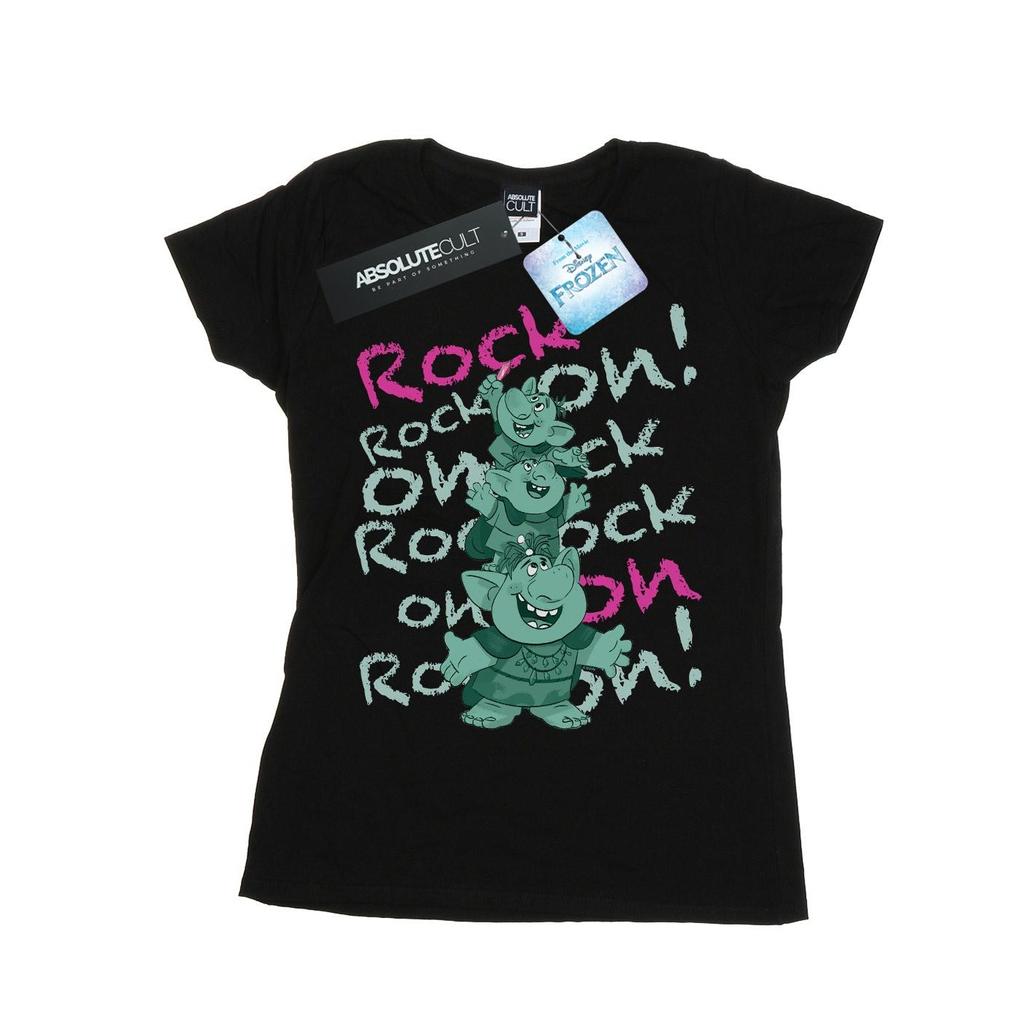Disney Womens/Ladies Frozen Trolls Rock On Cotton T-Shirt