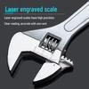 Universal Adjustable Wrench - Multifunctional with Large Opening (6-18 inches) High Hardness