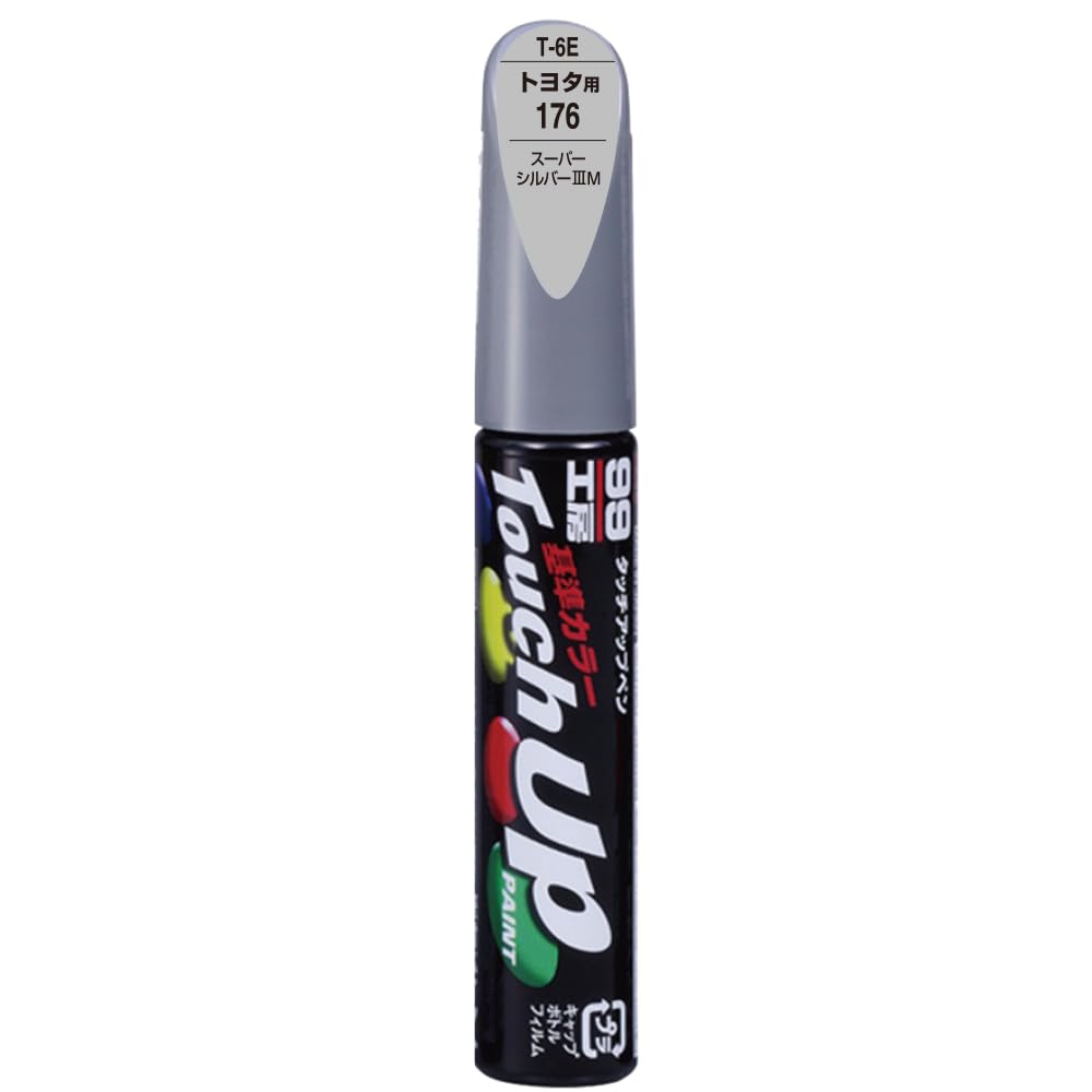 

SOFT99 (99KOBO) 17206 T-6E Touch-Up Pen, Toyota 176 Super Silver III Metallic 12ml серебряный
