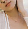 EFFIE QUEEN Simple 14K Gold Plated Real Pearl Chain Bracelet for Women 925 Sterling Silver Designer Fashion Jewelry Gift GPB33