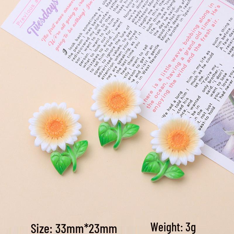Sunflower Resin Hair Clips: DIY Jewelry Accessories with Cream Glue