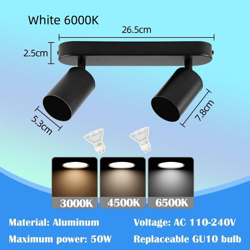 Indoor Lighting Track Rail Lamp Replaceable Bulb Ceiling Spotlight Household Minimalism LED Ceiling Lights