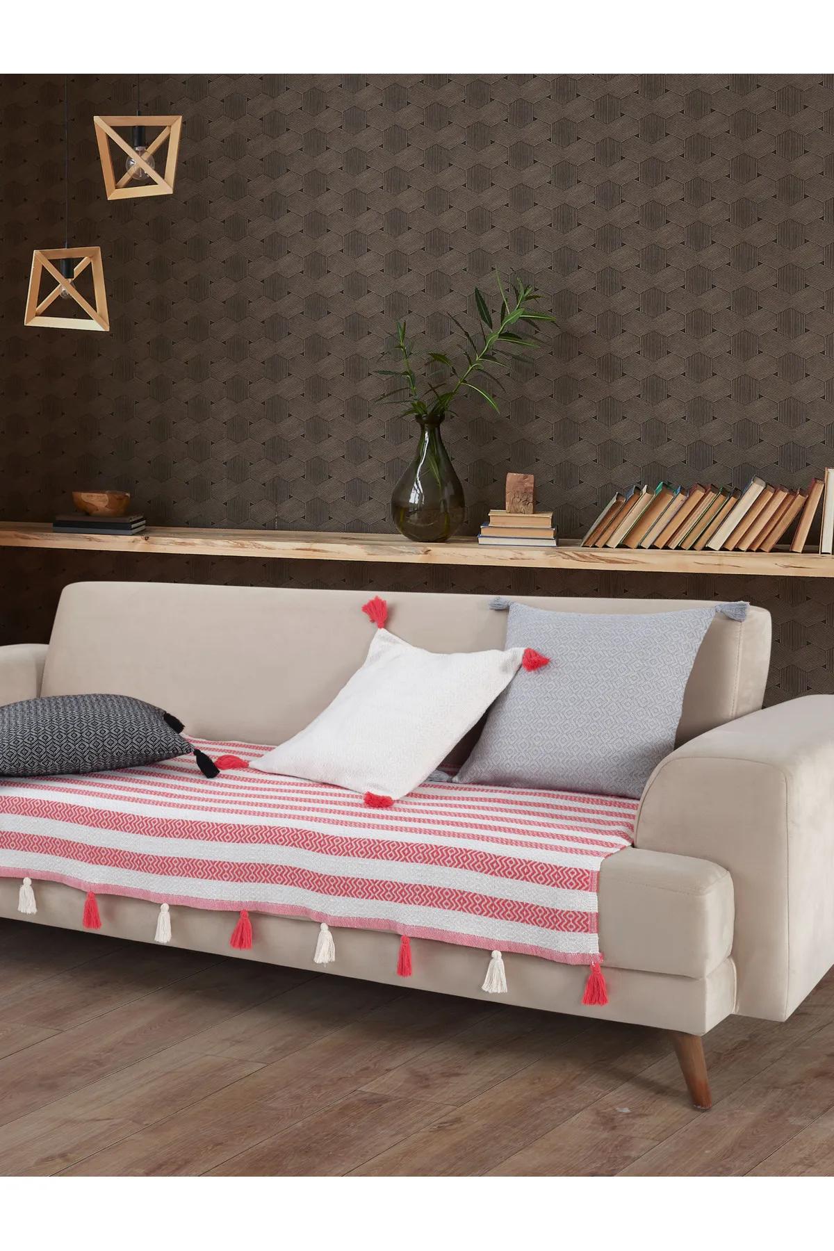 

Чехол на диван с помпоном Coral 115 x 200 см Диван Диван Диван-кровать Чехол на кресло Шаль Коралловый с кисточками