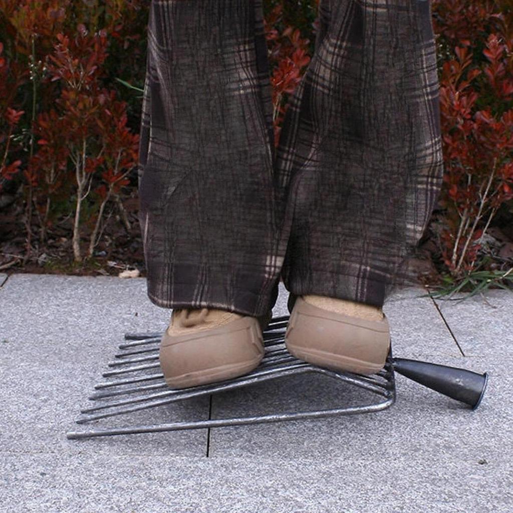 Gabelkopf-Ersatzkopf, Landwirtschaftliche Gabel für Gartenarbeiten 9 Zinken Stahl Mistgabel für Rasenflächen Straßenpflege