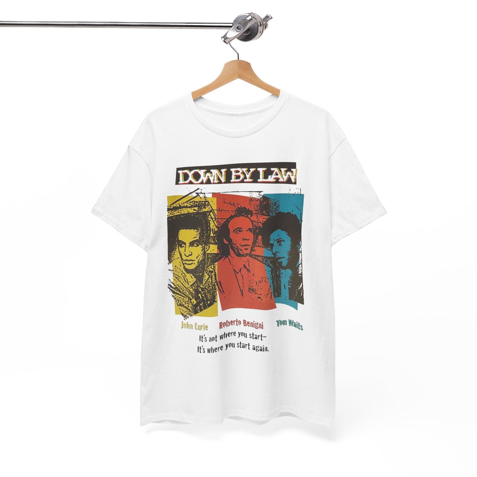 Down By Law T Shirt, Retro 80s Film Poster Tom Waits Dead Man Unisex Tee L