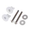 2Pcs M6 Toilet Seat Hinge Screw Fixings Sturdy Replacement Parts for Rental House Bathroom Toilet Repair