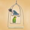 Natural Wooden Pet Birds U-shaped Perch Parrots Hanging Swing Cage Stand Climbing Holder Pendant for Parakeet Macaw