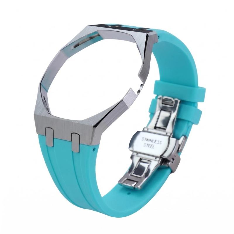 Nerezové pouzdro na hodinky Silikonový řemínek Mod Kit Pro Swatch X AP Royal Pop Kapsička na mince na hodinky Personalizované doplňky 7