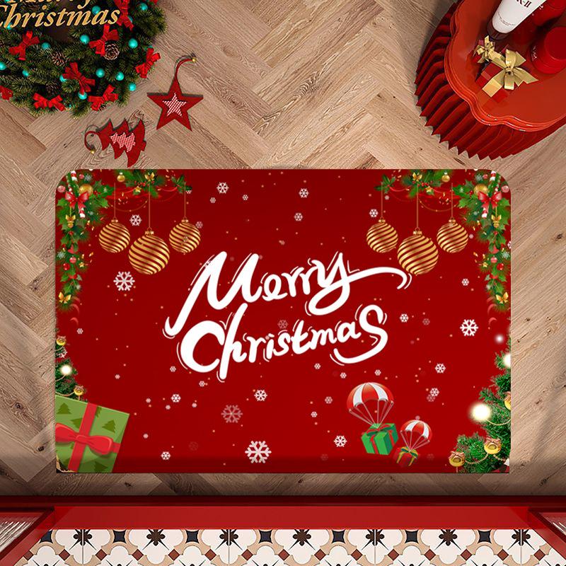 

Christmas Holiday Mat Washroom Door Mat Door Restroom Bathroom Diatom Mud Slip-resistant Moisture-wicking Mat Durable 40 * 60CM