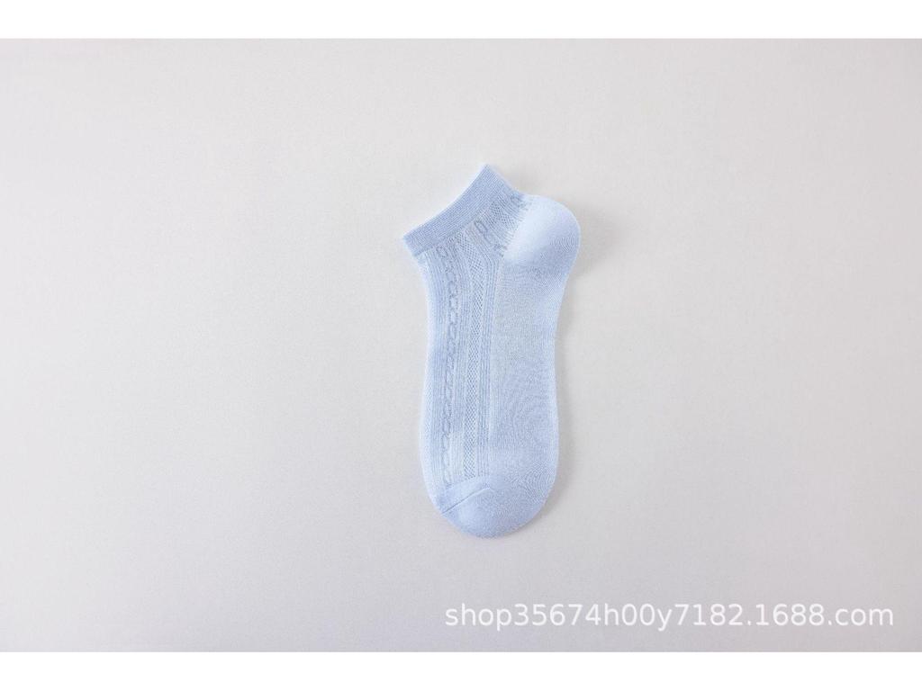 Women's Breathable Non-Slip Cotton Boat Socks - Spring & Summer Hollow Out Deodorant Design