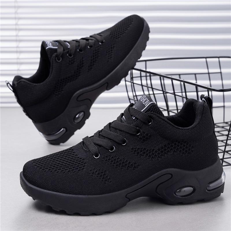 2026 Spring Plus Size Women's Shoes Air Cushion Soft Sole Breathable Casual Running Sports Shoes