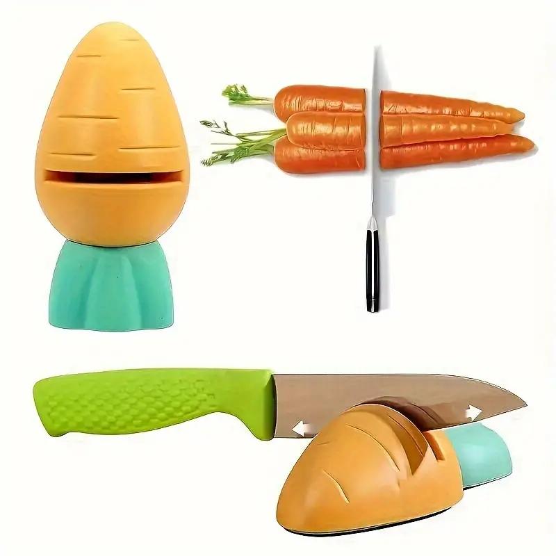 New Carrot Design Kitchen Knife Sharpener Handy Blade Sharpening Tool