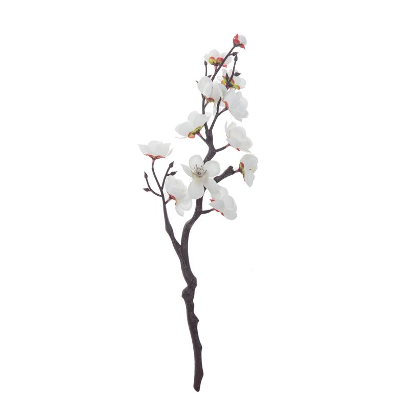1PC Fiore Artificiale Ramo di Fiori di Pruno Fiore Real Touch per Tavolo Bouquet da Sposa Decorazione per la Casa Accessori per Ghirlande Natalizie