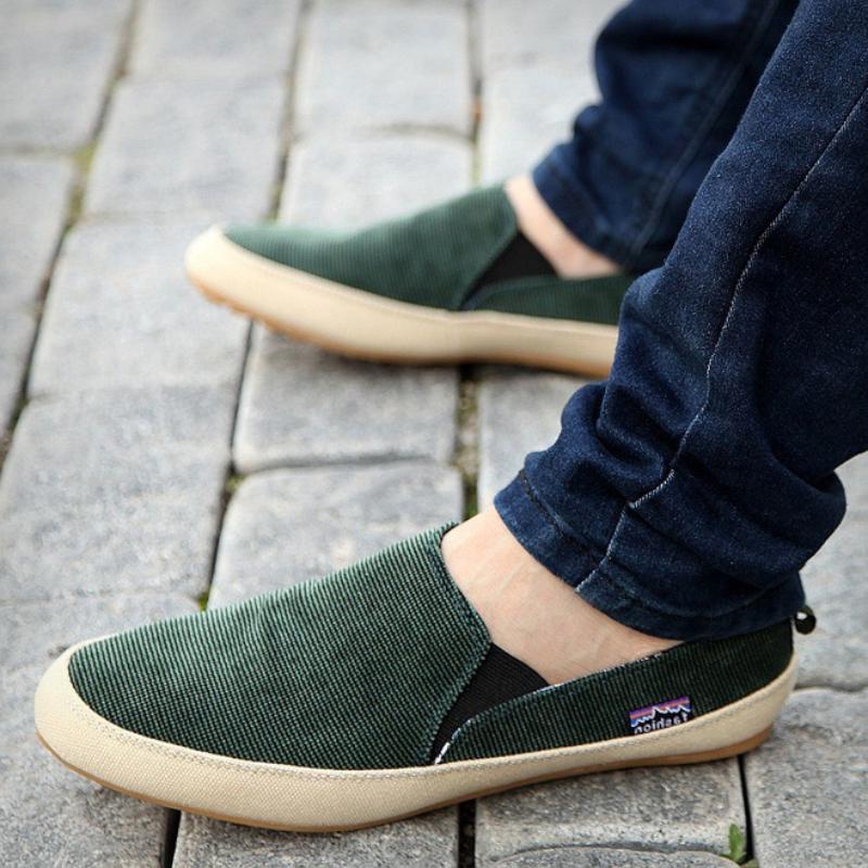 Fashion Autumn Fashion Men Canvas Shoes Breathable Men's Casual Slip On Loafers Male Flats Shoe 2024 Fisherman Shoes Zapatos Hombre