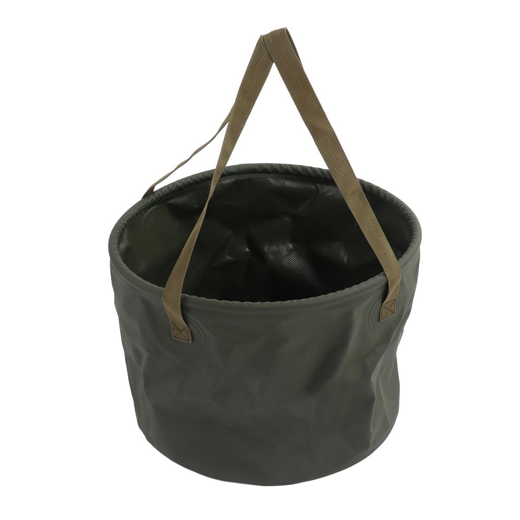 Găleată pliabilă 20L Ușoară Economisește spațiu Multifuncțională Verde Găleată portabilă pentru exterior