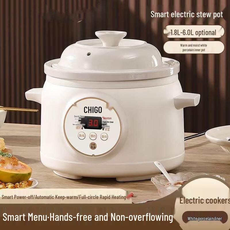 ZISIZ Electric Stew Pot 2.8L