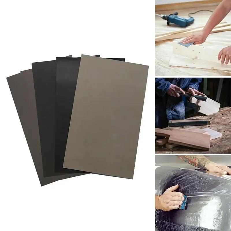 5pcs Water Sandpaper Papers 2000,2500,3000,5000,7000 Grit Mixed Wet Dry Sandpaper 9x3.6 Inch Silicon Carbide New Abrasive Tool