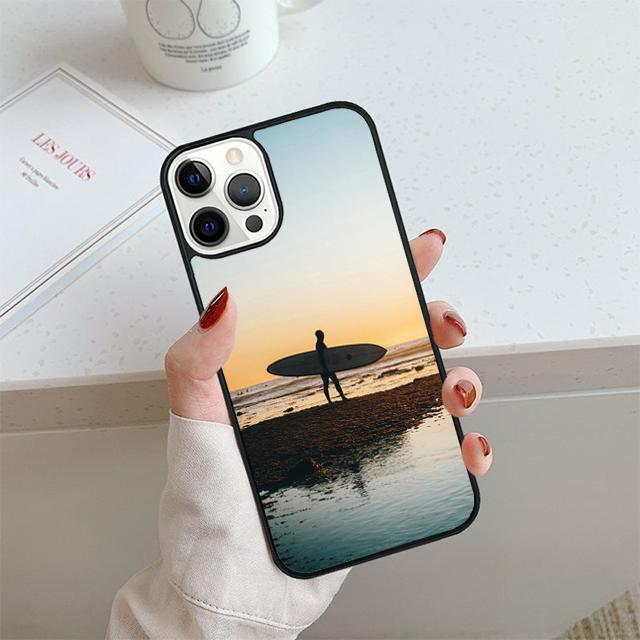 Summer beach surfboard surfing Phone Case For iPhone 17 Air 14 15 16 16e 13 12 Max Cover For iPhone 17 Air 14 11 Pro Max Plus