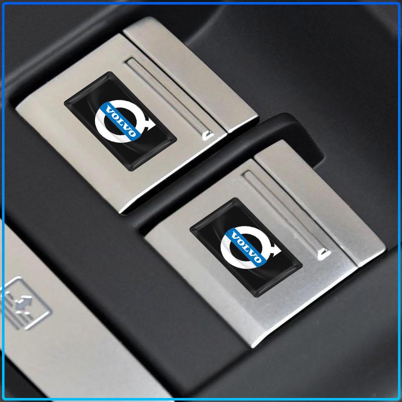 10pcs Auto Styling 3D Epoxy Resin Emblem Badge Sticker Decals For Volvo XC90 XC60 XC40 V40 V50 V60 S40 S50 S60 S70 S80 S90 240 C70 FN Vnl Truck