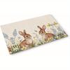 Easter Bunny Flower Welcome Entrance Doormat Decor Kitchen Corridor Balcony Rugs Bathroom Anti-slip Doormat Easter Decorations