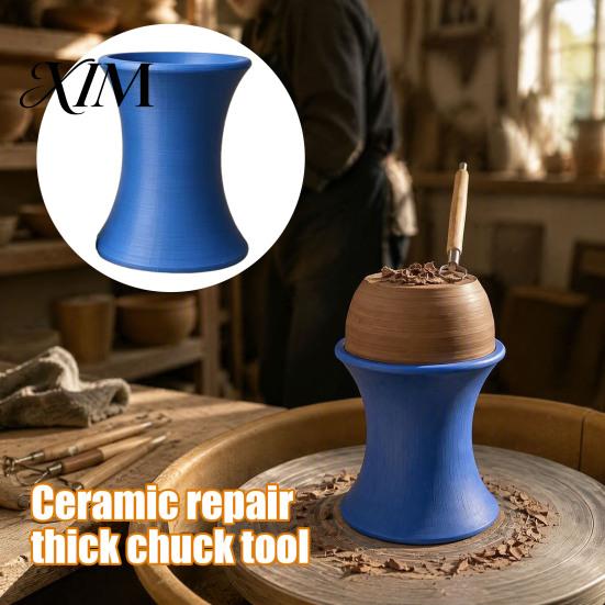 Töpferstudio Ausrüstung Abdreh Dicke Spannbacke, 3D Gedrucktes Tonwerkzeug, Zentrierhilfe Spannbacken Halter, DIY Herstellungs Formgebungs Zubehör Scheibe