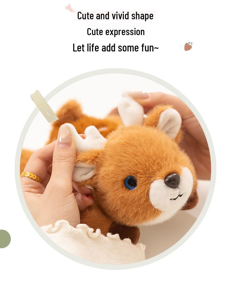 Sika Deer Plush Toy Doll Pendant - Creative Companion & Wrist Rest