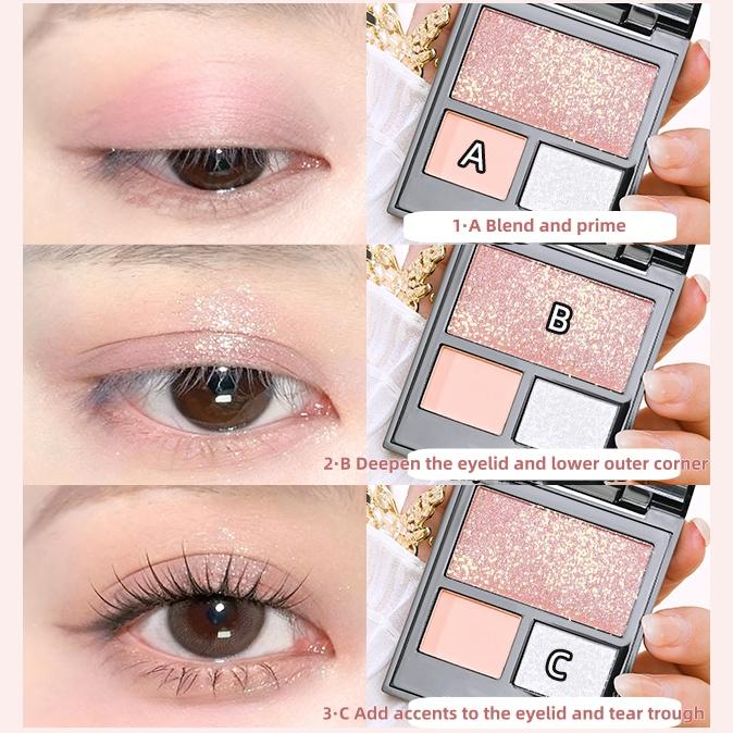 Punk Smokey Matte Glitter Eyeshadow Palette with 9 Cool Toned Colors