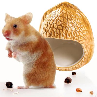 Ceramic Hamster Bed Houses Cute Shape Small Pet Animals Habitat Cage House and Cool Hideout