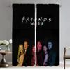 Blackout Kitchen Curtains for Bedroom Friends Tv Window Curtain for Room 2 Panel Shades Partition Home Interior Curtains Living
