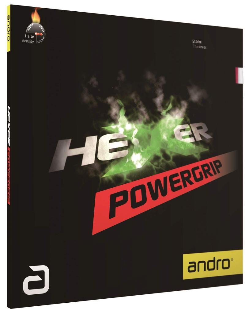 Andro Tischtennis Belag Weich Spin Spannung Hexer Power Grip 112297 Rot 2.1