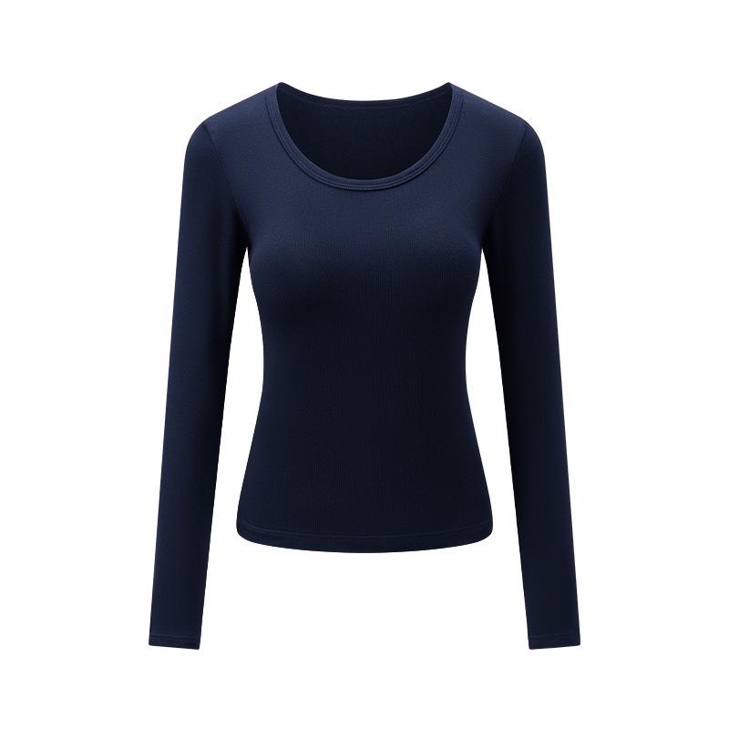 Women's White Slim-Fit U-Neck Short-Sleeve T-Shirt - Versatile, Stylish, Solid Color, Summer Essential