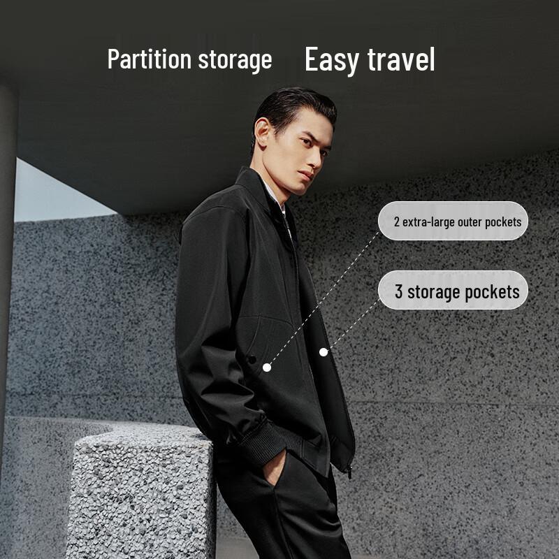 Goldlion Men's Waterproof Windproof Stand Collar Jacket